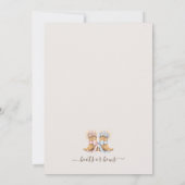 Boots or Bows Western Theme Gender Reveal  Einladung (Rückseite)