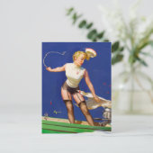 Boots Pin Up Postkarte (Stehend Vorderseite)