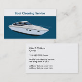 Boots-Reinigungs-Dienstleistungen Visitenkarte (Vorne/Hinten)