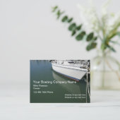 Boots-Reinigungs-Visitenkarten Visitenkarte (Stehend Vorderseite)