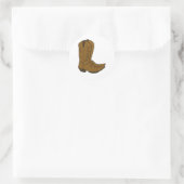 Boots Runder Aufkleber (Tasche)