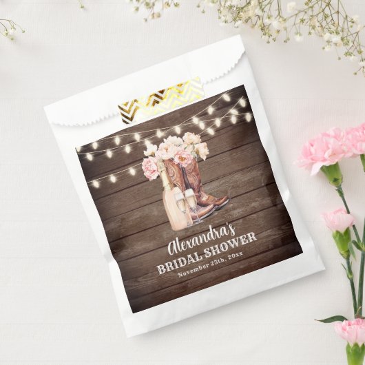 Boots Rustic Cowgirl BRAUTPARTY Vielen Dank Geschenktütchen (Versiegelt)