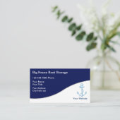 Boots-Speicher-Visitenkarten Visitenkarte (Stehend Vorderseite)