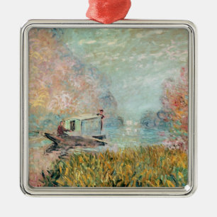 Boots-Studio Claude Monets   auf der Seine Silbernes Ornament