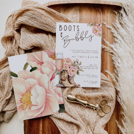 Boots und Brautdusche Einladung