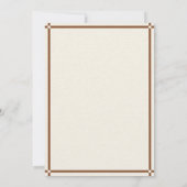 Boots und Bubbly Western Bridal Dusche Einladung (Rückseite)