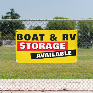 Boots- und RV-Speicher im Freien Banner