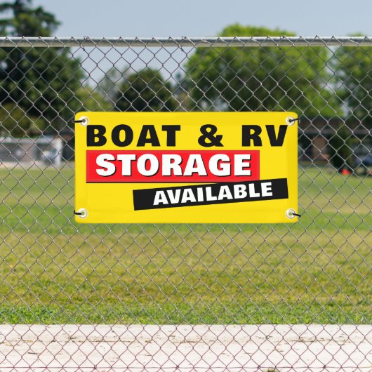Boots- und RV-Speicher im Freien Banner (Insitu)