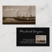 Boots-Visitenkarten, die HafenSepia segeln Visitenkarte (Vorne/Hinten)