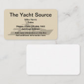Boots-Yacht-Thema-Visitenkarten Visitenkarte (Vorne/Hinten)