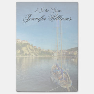 Bootsanflug Küste  Agropoli Post-it Klebezettel