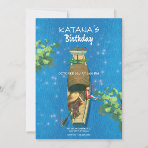 Bootsanime Sommerabenteuer Blaues Wasser Einladung