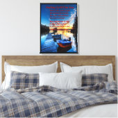 Bootsanleger Leinwanddruck (Insitu (Schlafzimmer))