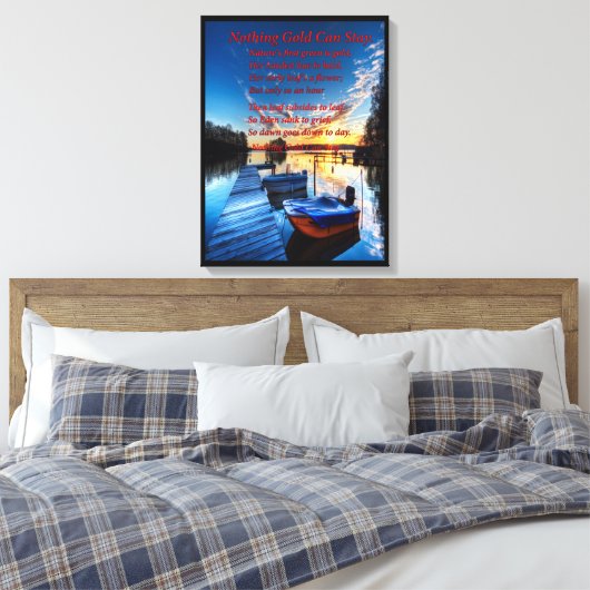 Bootsanleger Leinwanddruck (Insitu (Schlafzimmer))