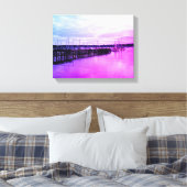 Bootsanleger Leinwanddruck (Insitu (Schlafzimmer))