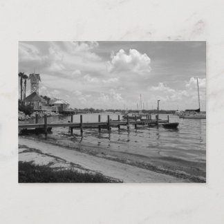 Bootsanleger mit Bridge Street Uhrturm Postkarte