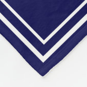 Bootsanlegestelle mit Kompass-Rose Maßgeschneidert Fleecedecke (Ecke)