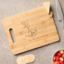 Bootsanschor Nautical Etched Holz Cutting Board