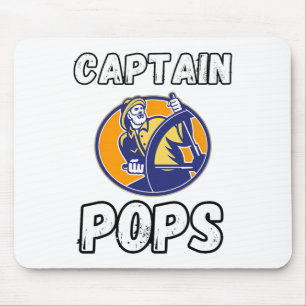 Bootsbesitzer Kapitän Pops Vater Ponton Großvater Mousepad
