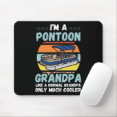 Bootsbesitzer Pontoon Opa Großvater Pon Mousepad (Mit Mouse)