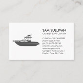 Bootscharta Fischerei Visitenkarte (Vorderseite)