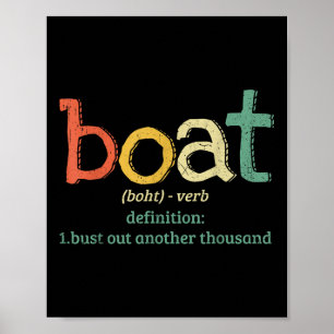Bootsdefinition Spreng ein weiteres Tausend lustig Poster