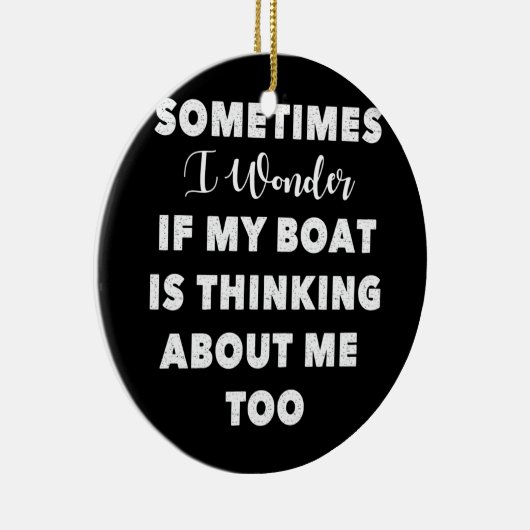 Bootsdenken über mich, um Motorboote zu entwerfen Keramik Ornament (Rechts)