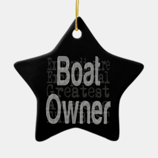 Bootseigentümer Extraordinator Keramik Ornament (Vorne)