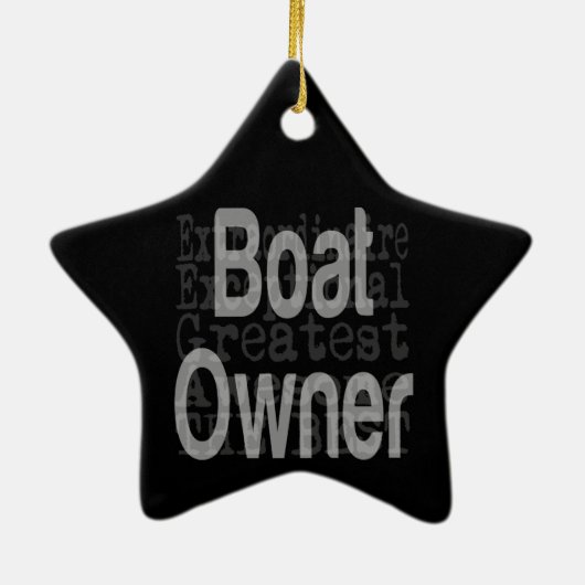 Bootseigentümer Extraordinator Keramik Ornament (Hinten)