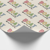 Bootseigentümer gründete ein neues Geschenk für Bo Geschenkpapier (Ecke)