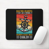 Bootsfahrender Opa, genau wie ein normaler Opa bei Mousepad (Mit Mouse)