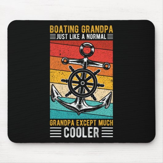 Bootsfahrender Opa, genau wie ein normaler Opa bei Mousepad (Vorne)