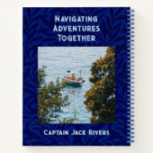 Bootsfahrer für nautische Hunde Notizblock (Rückseite)