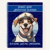 Bootsfahrer für nautische Hunde Notizblock (Vorderseite)
