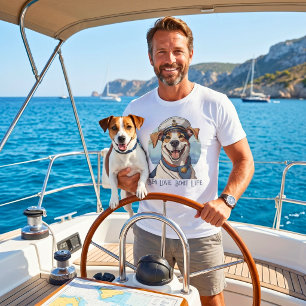 Bootsfahrer für nautische Hunde T-Shirt