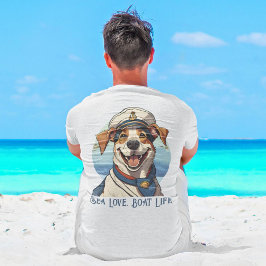 Bootsfahrer für nautische Hunde T-Shirt
