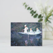 Bootsfahrerinnen - Claude Monet Postkarte (Stehend Vorderseite)