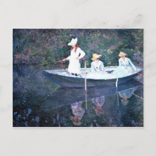 Bootsfahrerinnen - Claude Monet Postkarte (Vorderseite)
