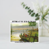 Bootsfahrt 2, SITZUNG AM HAFEN DER BUCHT , V... Postkarte (Stehend Vorderseite)