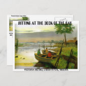 Bootsfahrt 2, SITZUNG AM HAFEN DER BUCHT , V... Postkarte (Vorne/Hinten)