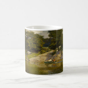Bootsfahrt auf einem See im Central Park (E.H. Pot Kaffeetasse