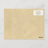 Bootsfahrt auf einem Wal Postkarte (Rückseite)