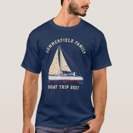 Bootsfahrt für benutzerdefinierte nautische Matchi T-Shirt