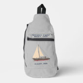 Bootsfahrt für Nautical Family - Geeignete Abstimm Crossbody Bag (Vorderseite)