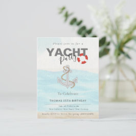 Bootsfahrt Geburtstagsparty Postkarte