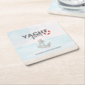 Bootsfahrt Geburtstagsparty Rechteckiger Pappuntersetzer (angewinkelt)