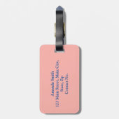 Bootsfahrt Gepäckanhänger (Rückseite vertikal)