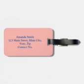 Bootsfahrt Gepäckanhänger (Rückseite horizontal)