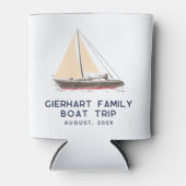 Bootsfahrt mit der Nautik Personalisiert Dosenkühler (Vorderseite)