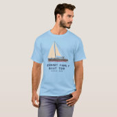 Bootsfahrt mit der Nautik Personalisiert T-Shirt (Vorne ganz)